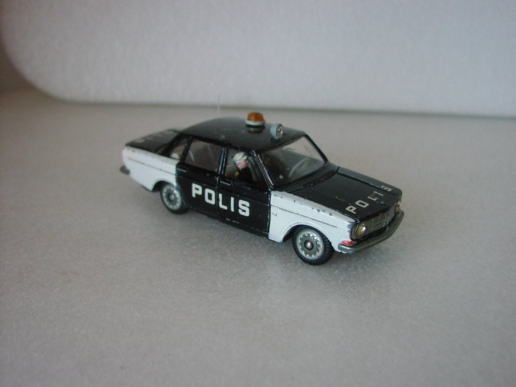 Tekno Denmark Volvo 144 Polis in originele en complete staat, Verzenden, Gebruikt, Auto, Overige merken