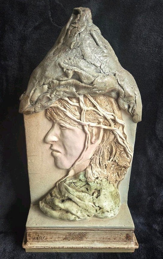 Martin Klaver '86 -  Beeld, Antiek en Kunst, Handgemaakt, Ophalen of Verzenden, 20 - 50 cm, Steen of Keramiek