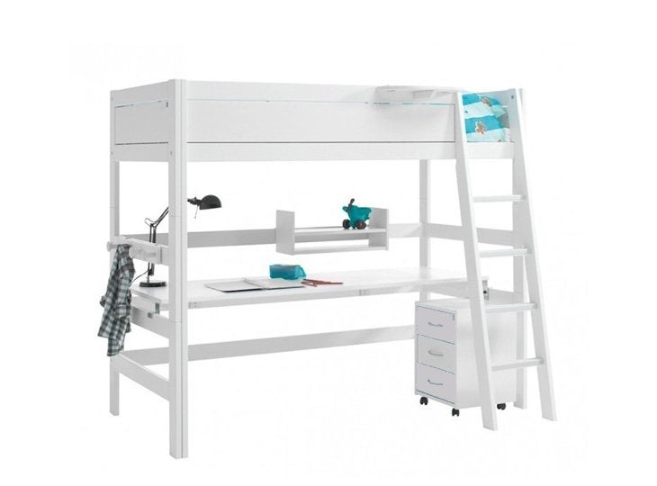 Life time (hoogslaper) bed met bureau, Huis en Inrichting, Slaapkamer | Stapelbedden en Hoogslapers, Ophalen, Gebruikt, Eenpersoons
