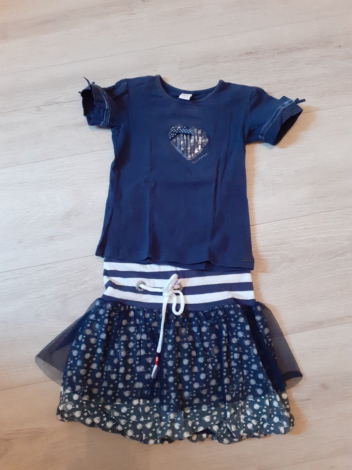 Setje rok met shirt 104/116, Kinderen en Baby's, Kinderkleding | Maat 104, Gebruikt, Meisje, Frendz, Ophalen of Verzenden