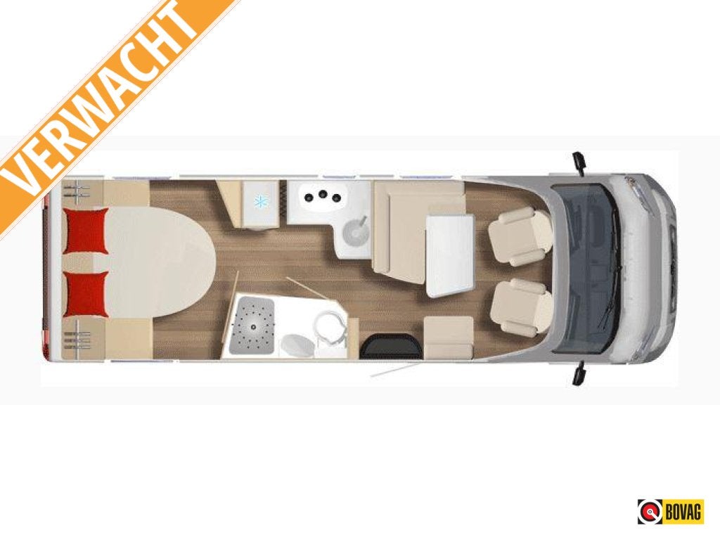 Bürstner Lyseo 734 - QUEENSBED+HEFBED 4-PERS, Ringverwarming, Fiat, Half-integraal, 7 tot 8 meter