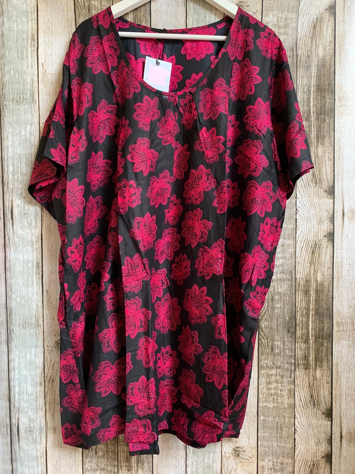 Roze/Zwart tuniek van Aller Simplement (Maat 54/58) Nieuw!, Verzenden, Blouse of Tuniek, Nieuw, Roze