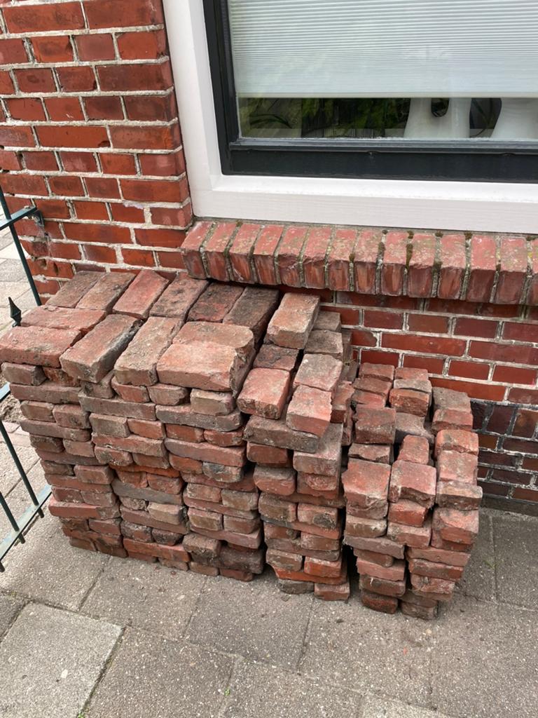 Gratis bakstenen, Ophalen, Bakstenen