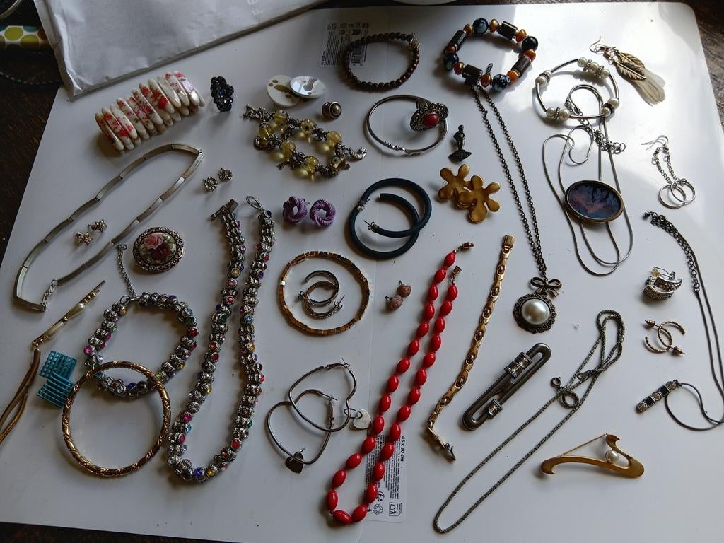 partij , pakket sieraden, Ophalen, Overige kleuren, Overige materialen