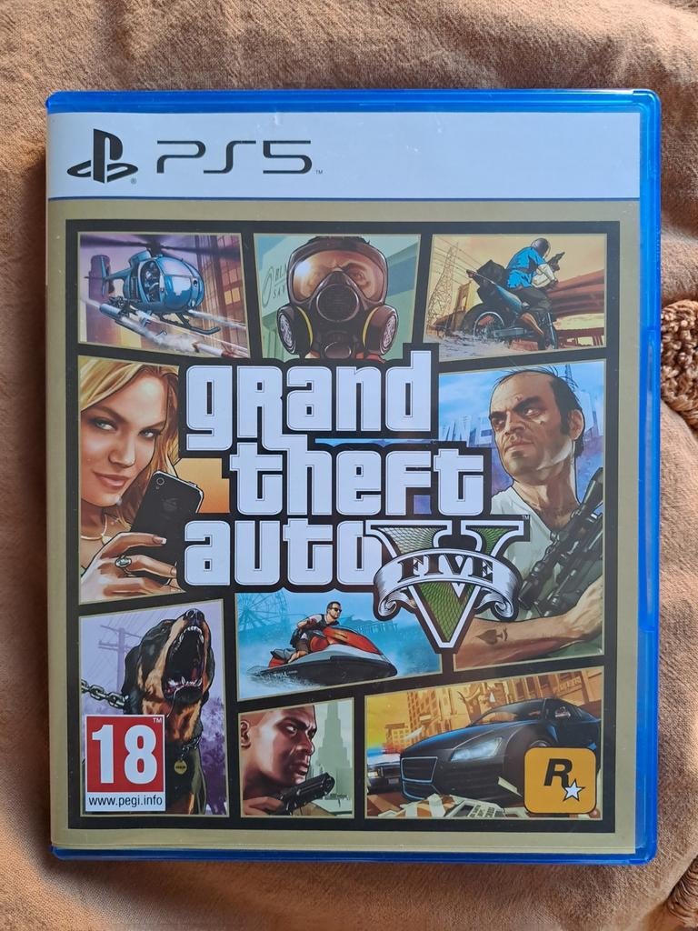 GTA V Playstation 5, Spelcomputers en Games, Games | Sony PlayStation Vita, Vanaf 18 jaar, 1 speler, Zo goed als nieuw, Ophalen