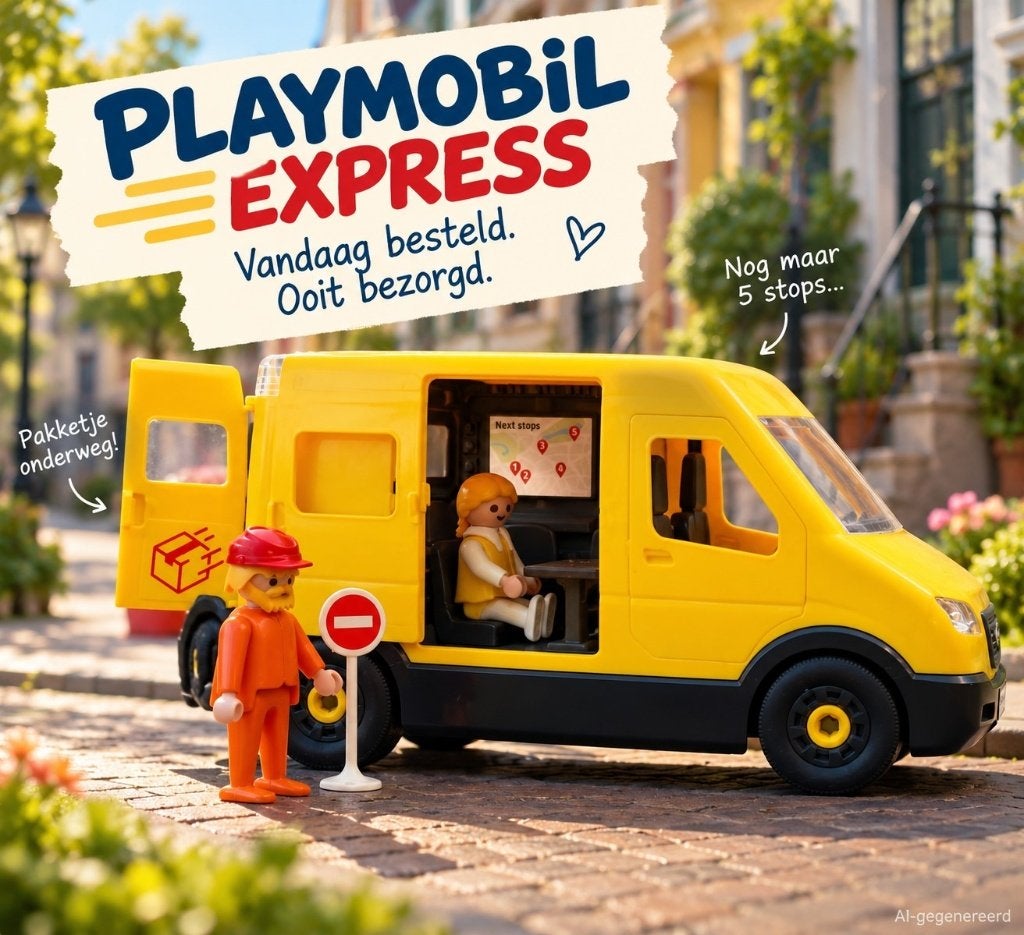 Playmobil Express pakketbus koeriersbus groot model, Kinderen en Baby's, Gebruikt, Losse onderdelen, Voertuig, Ophalen of Verzenden