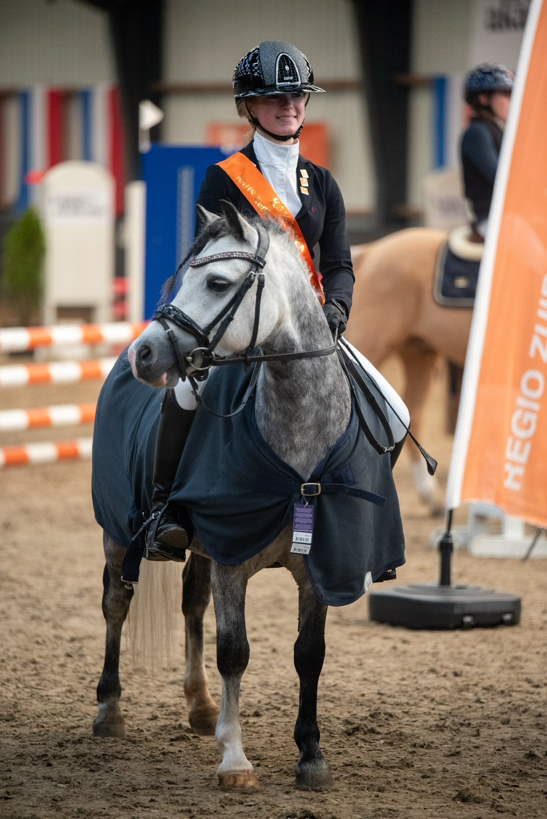 Knappe A Sportpony, Dieren en Toebehoren, Pony's, Ruin, M, A pony (tot 1.17m), Springpony, 7 tot 10 jaar, Met stamboom, Gechipt
