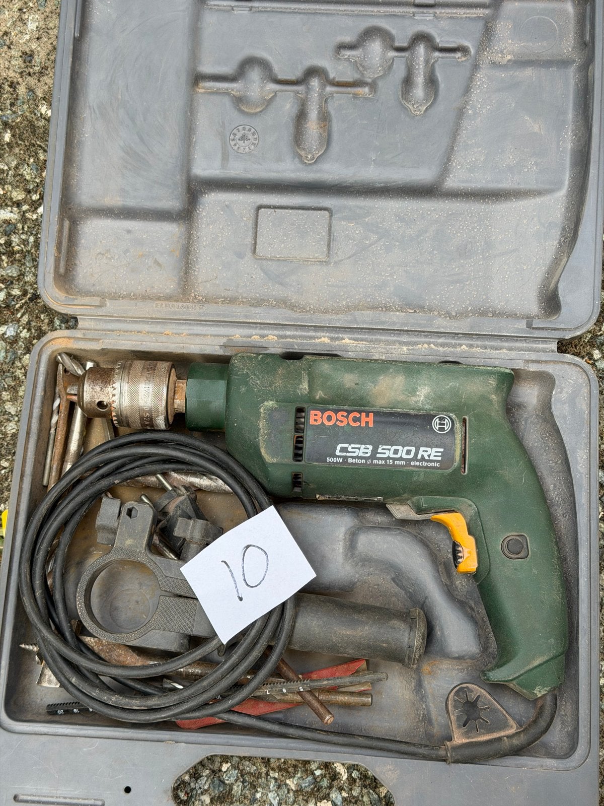 Bosch CSB 500 RE Boormachine - 500W, Elektronisch, Gebruikt, Klopboormechanisme, 400 tot 600 watt, Ophalen