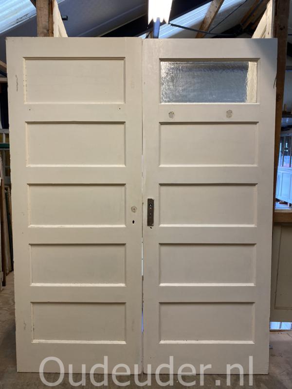 nr. 8 Bruynzeel deuren met 5 panelen (meerdere stuks), Doe-het-zelf en Verbouw, Niet ingevuld, Niet ingevuld, Niet ingevuld