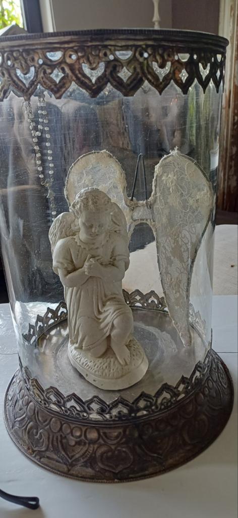 Brocante windlicht, Ophalen of Verzenden