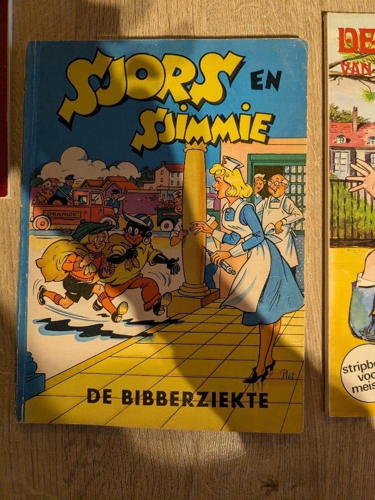 stripboek - vintage - Sjors en Jimmie - de bibberziekte, Gelezen, Eén stripboek, Ophalen of Verzenden, Frans Piët