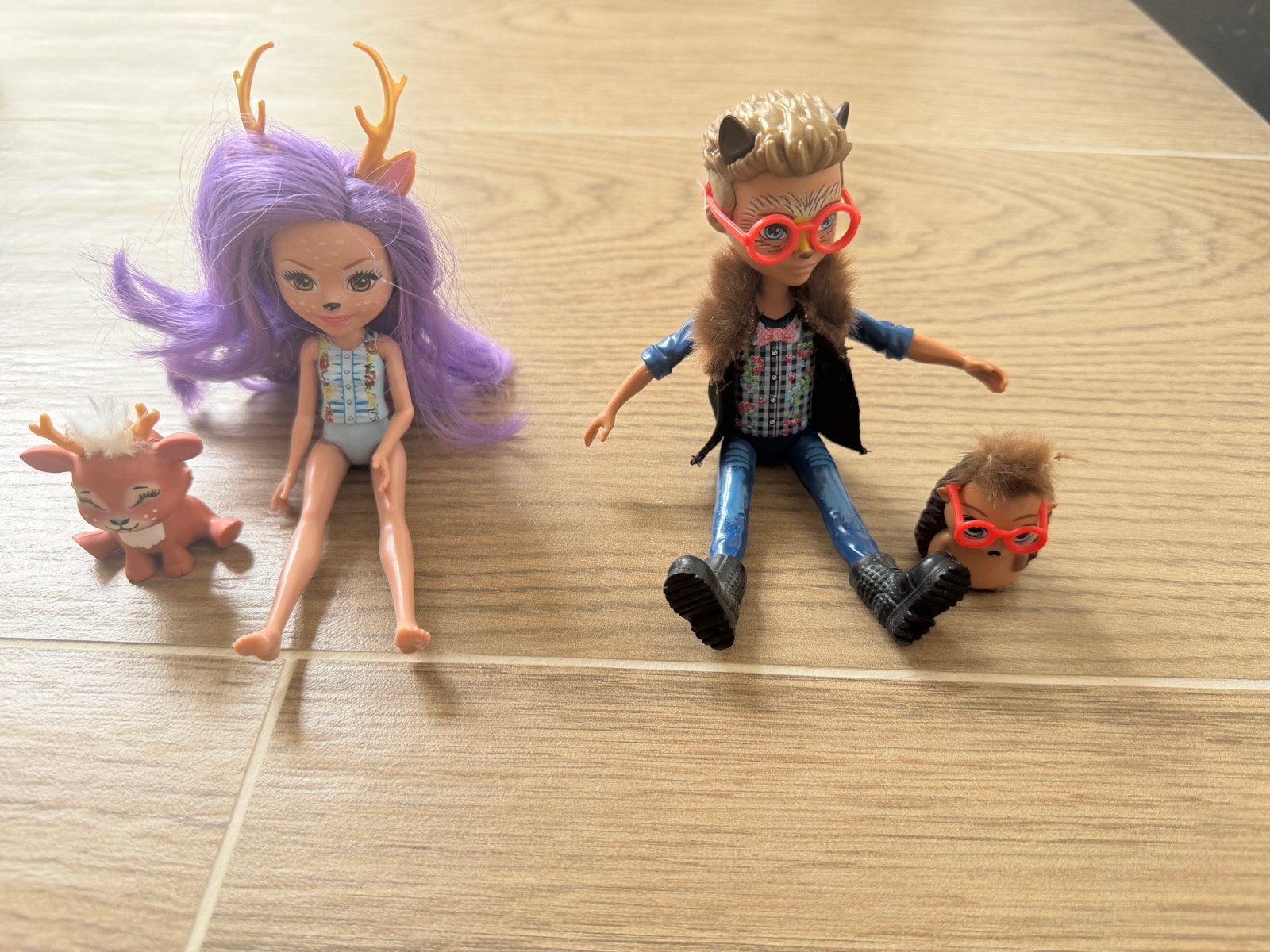 Enchantimals poppen set met accessoires, Ophalen of Verzenden, Gebruikt, Overige typen