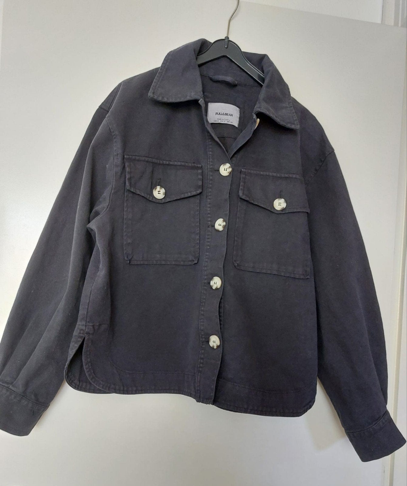Zwart spijkerjasje maat S Pull&Bear, Ophalen of Verzenden, Zo goed als nieuw, Zwart