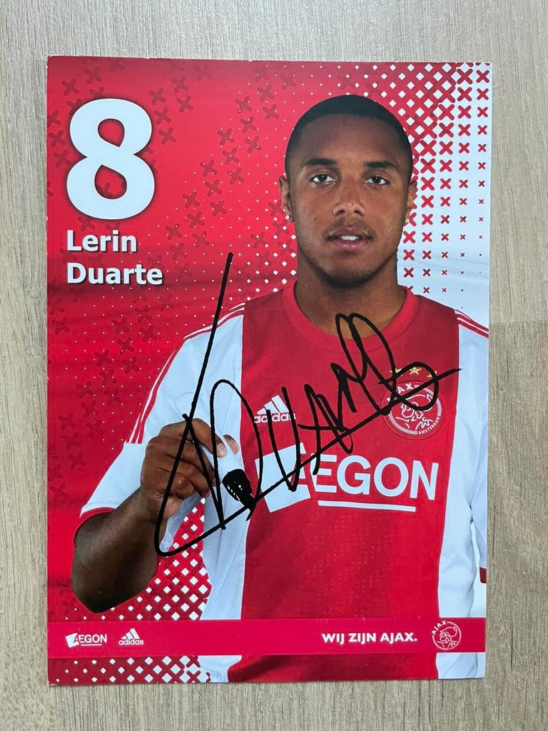 Fotokaart Duarte (Ajax , Sparta)., Ophalen of Verzenden, Nieuw, Ajax, Spelerskaart