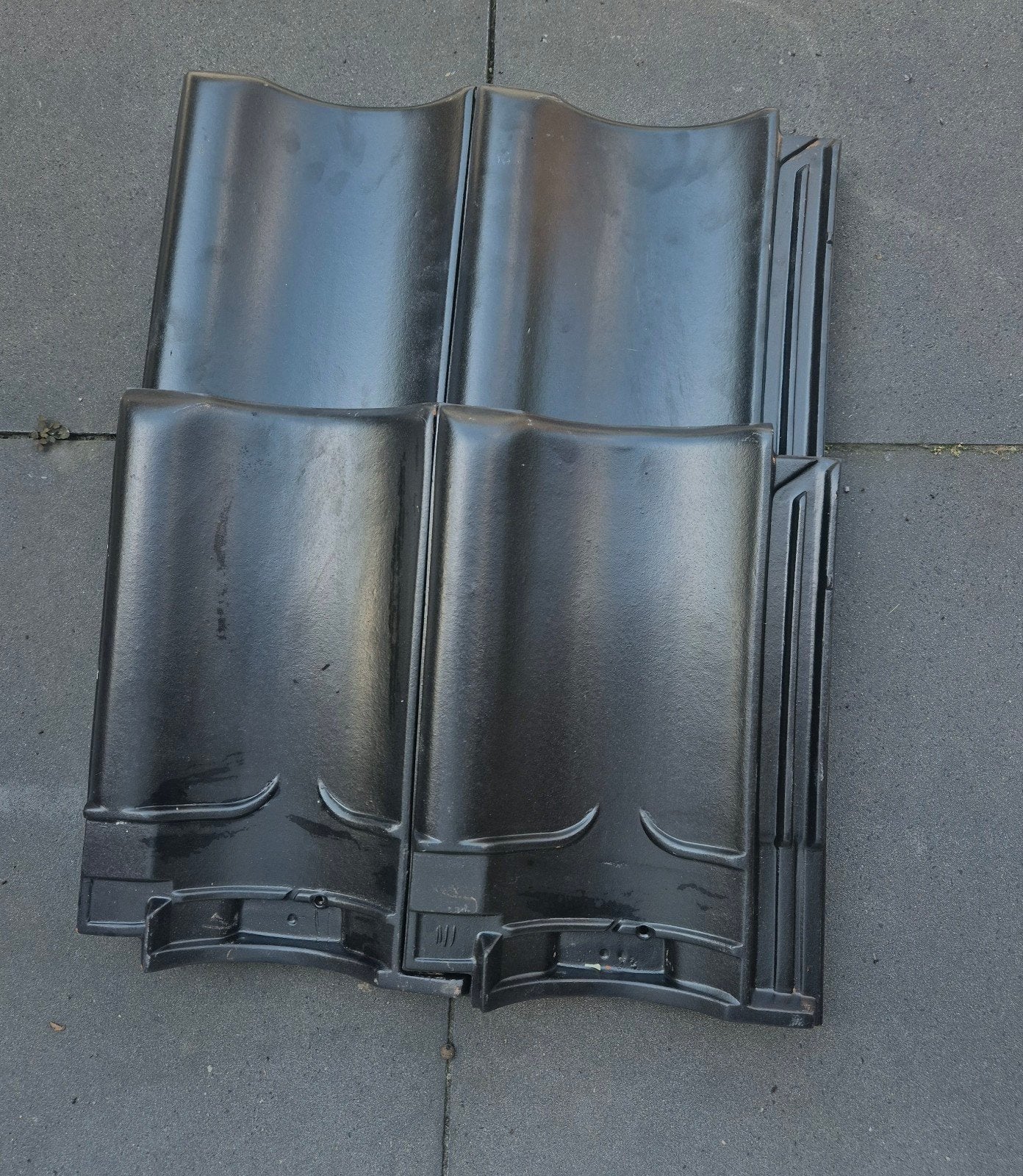 Nieuwe VH mat zwarte dakpannen 150 stuks,, Ophalen, Steen of Klei, Zwart, Nieuw