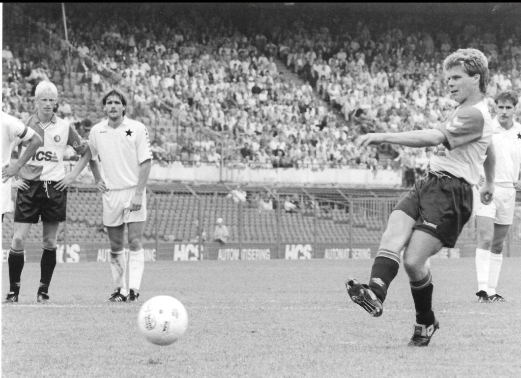 persfoto Piet Bouts 02-09-199 Feyenoord - MVV, Verzamelen, Verzenden, Zo goed als nieuw, Feyenoord, Overige typen