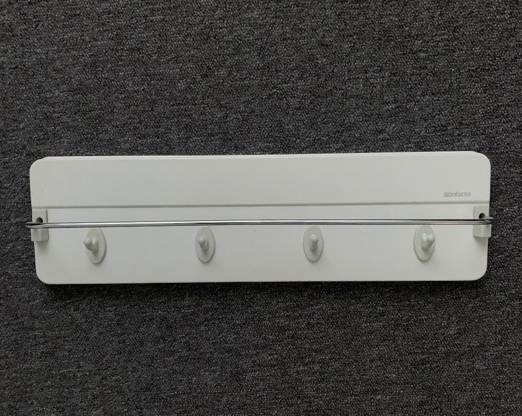 Brabantia vintage doekenrekje, droogdoeken rek wit wandrekje, Ophalen of Verzenden, Zo goed als nieuw, Metaal, Wit