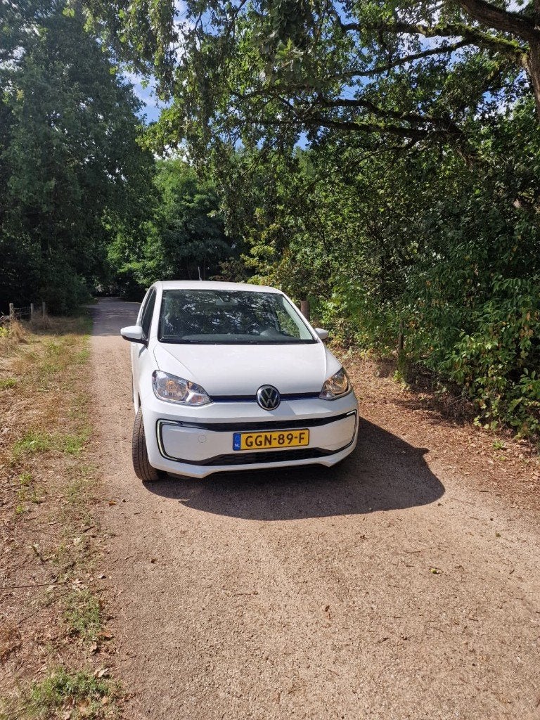 Volkswagen E-up! | 82pk | Automaat | Airco | Lichtmetalen V, Auto's, Automatische klimaatregeling, Stof, Up!, Wit