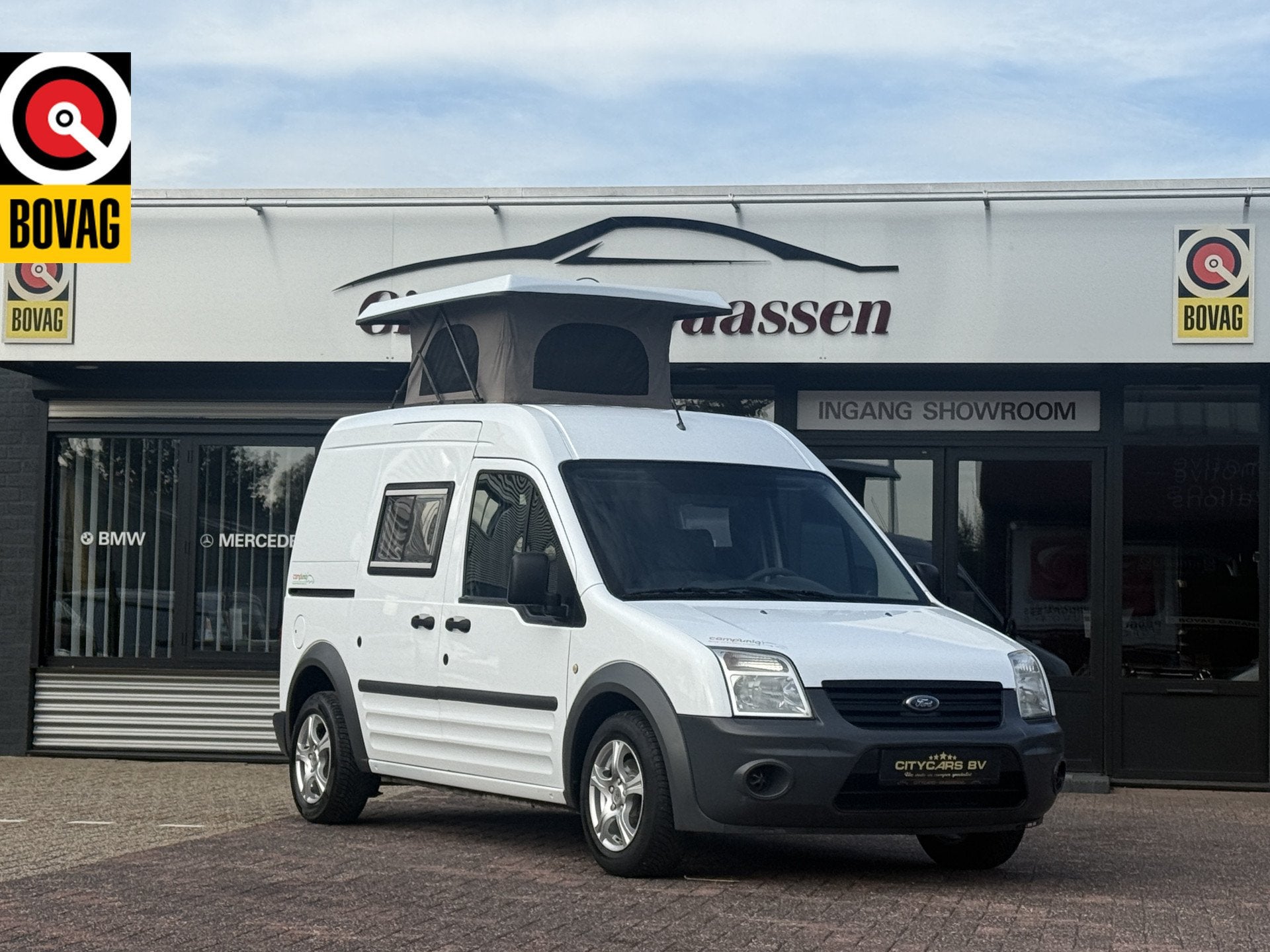 Ford TOURNEO CONNECT 90 pk Euro 5 camp uniq buscamper zeer c, Caravans en Kamperen, Buscamper of Camperbus, Tot en met 2, Bedrijf
