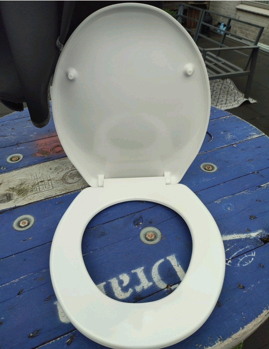 gratis wc bril met scharnieren, Ophalen, Gebruikt
