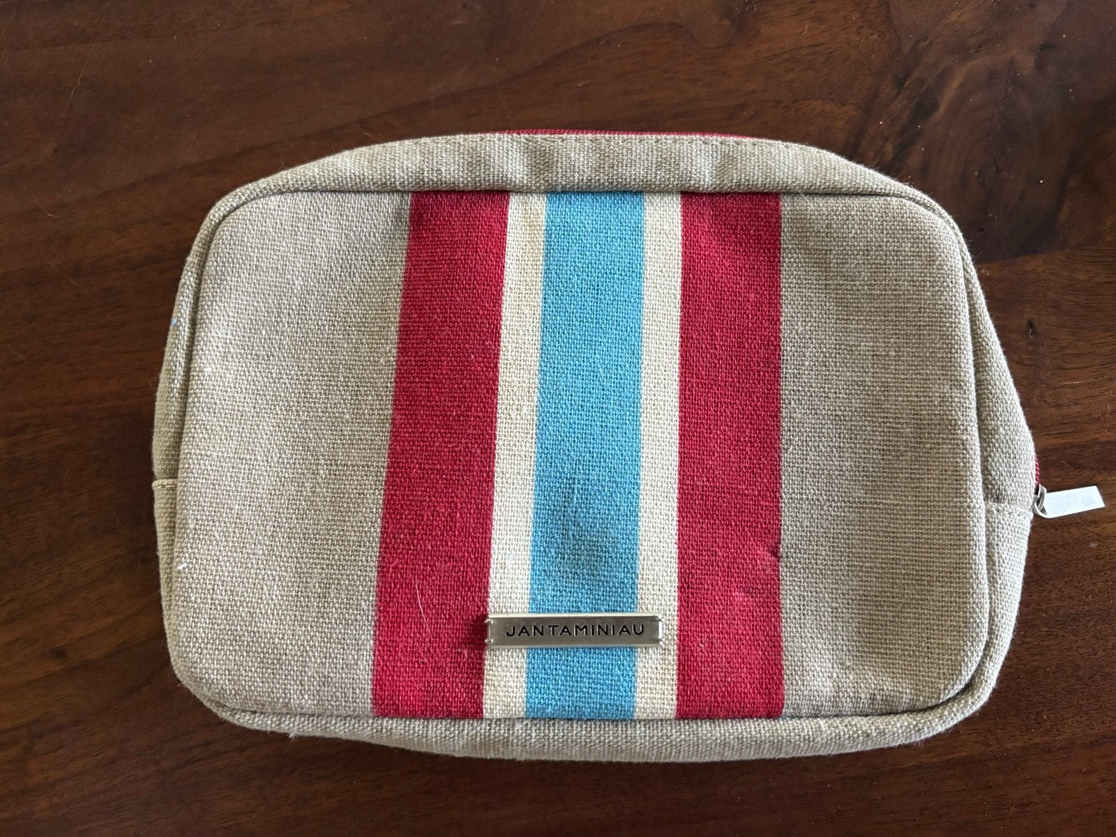 KLM Business Class tasje - JANTAMINIAU design, Ophalen of Verzenden, Gebruikt, Beige, Overige typen