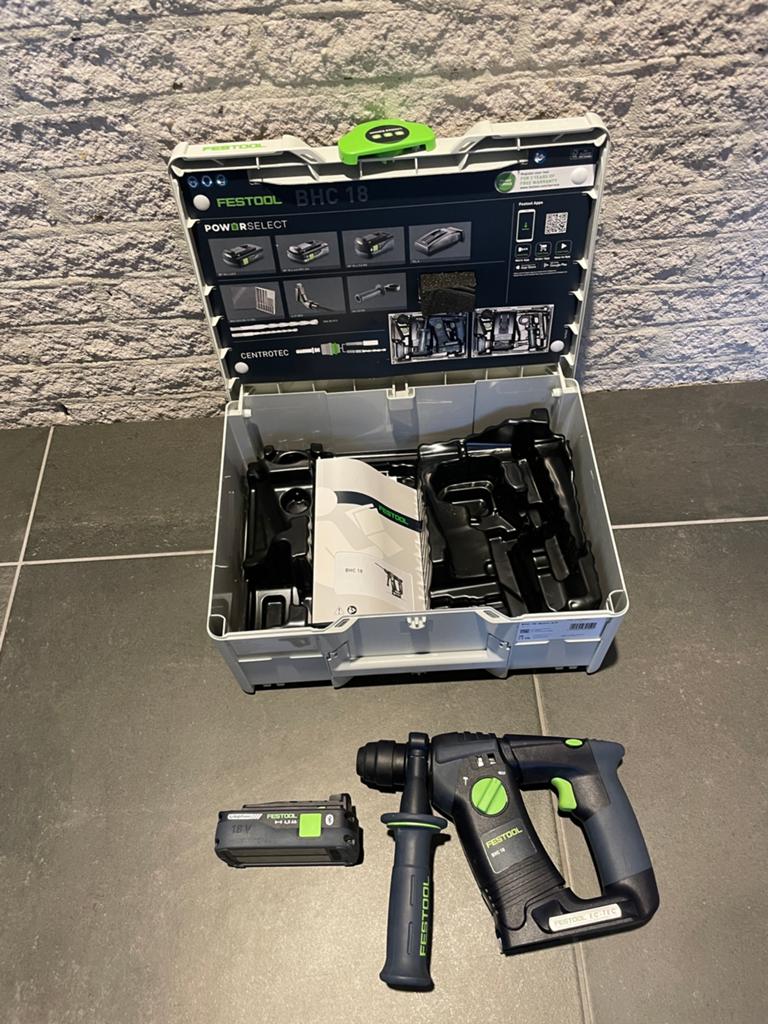 Festool boorhamer BHC18, Doe-het-zelf en Verbouw, Ophalen of Verzenden, Zo goed als nieuw, Boor- en/of Breekhamer
