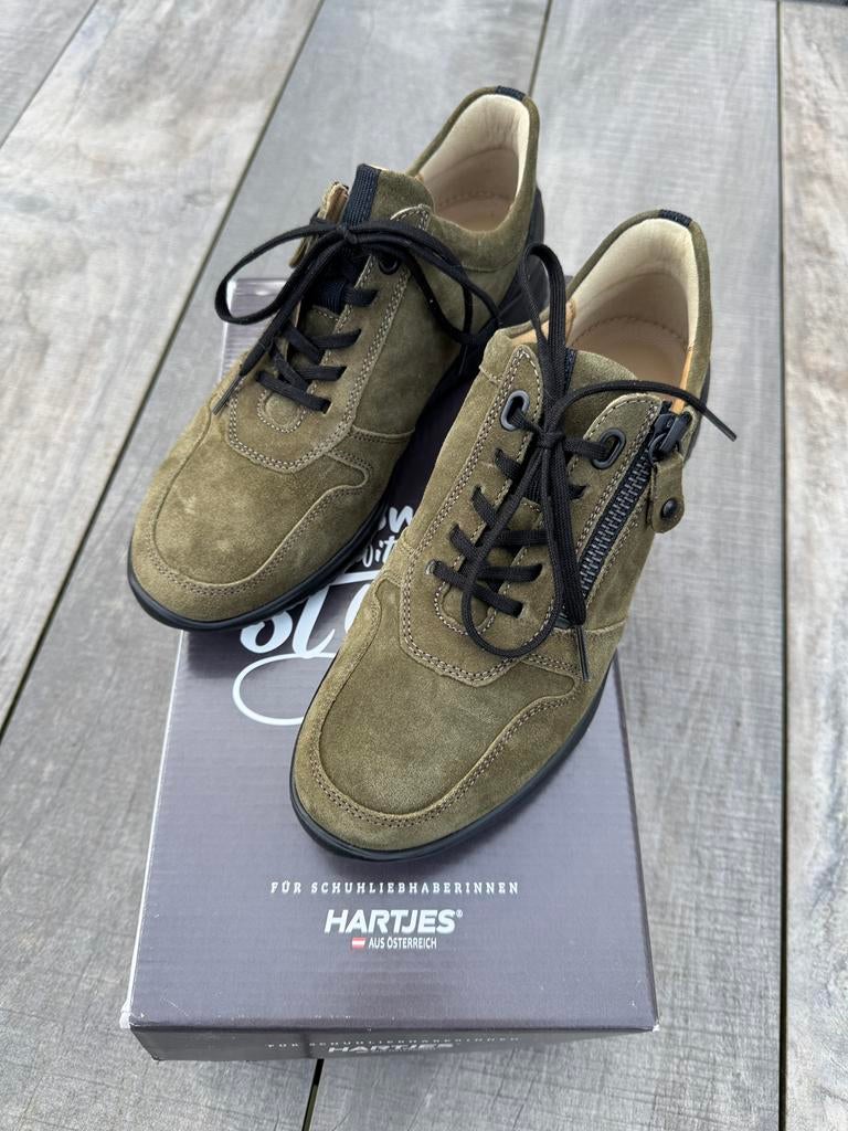 Hartjes damesschoenen, maat 37 (nieuw) leer, Nieuw, Ophalen of Verzenden, Sneakers of Gympen, Groen