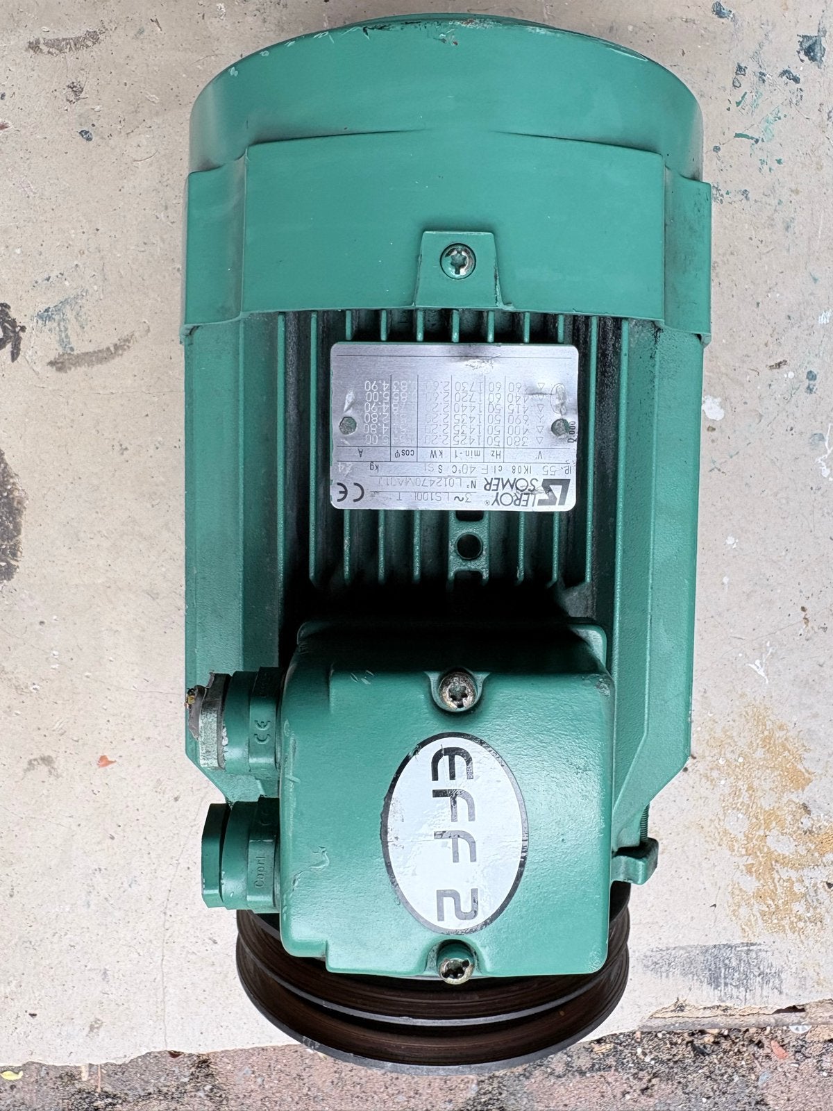 2 stuks Leroy Somer Elektromotor - 3 kW, 1425-1730 rpm, Ophalen, Gebruikt, Elektromotor, 1400 tot 1800 rpm