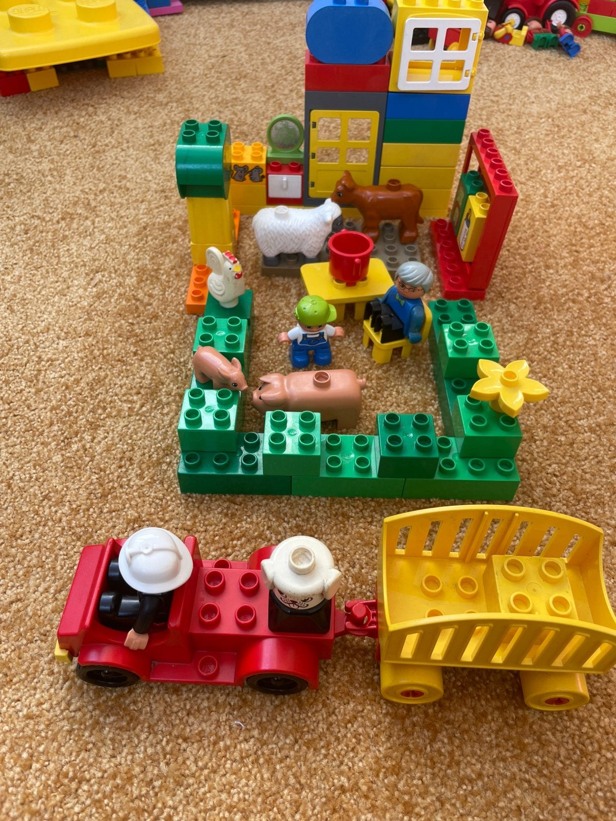 Grote set LEGO Duplo boerderij, Verzenden, Gebruikt, Overige merken