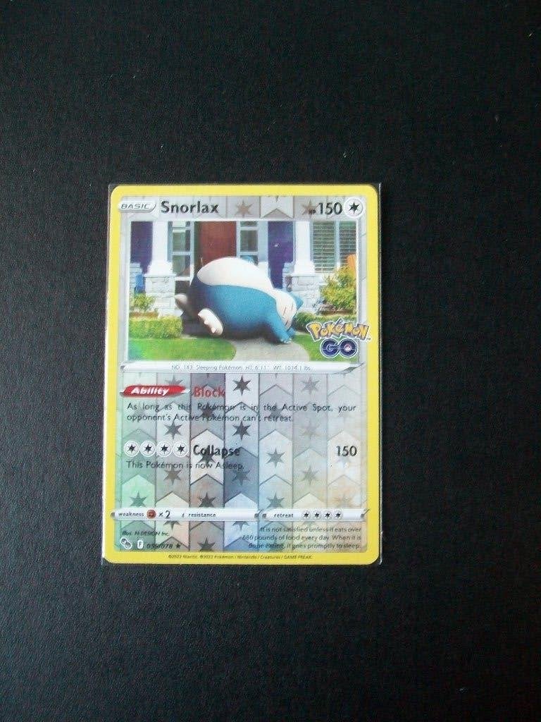 4330: Nieuwe Pokemon GO kaart Holofoil SNORLAX HP150 055/078, Verzenden, Nieuw, Losse kaart, Foil