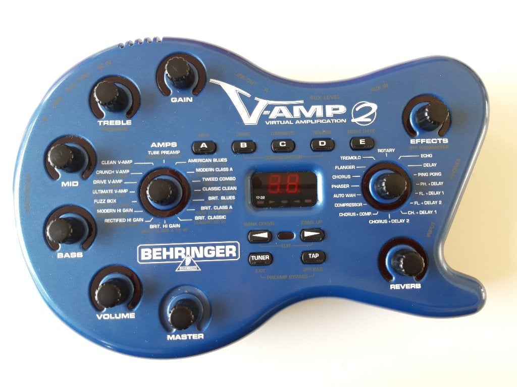 Behringer V-AMP 2 Virtuele Gitaarversterker, Muziek en Instrumenten, Effecten, Ophalen of Verzenden, Zo goed als nieuw, Delay of Echo