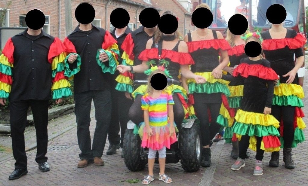 Carnavalsgroep / Loopgroep Zomercarnaval 14 personen, Carnaval, Maat 46/48 (XL) of groter, Ophalen of Verzenden, Kleding