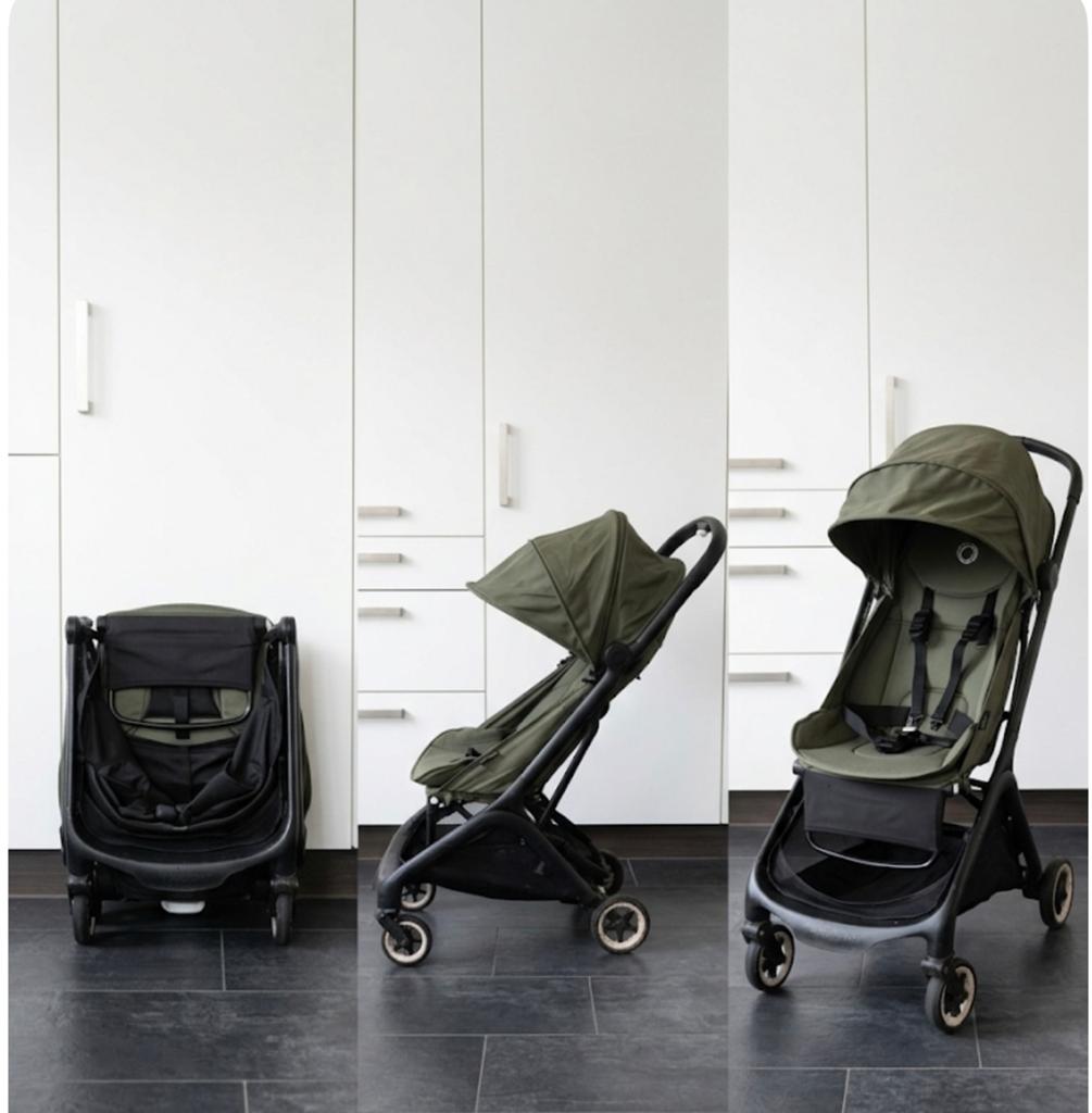 Bugaboo Butterfly Forest Green-Warranty-Raincover-Mosquito, Ophalen, Zo goed als nieuw, Bugaboo