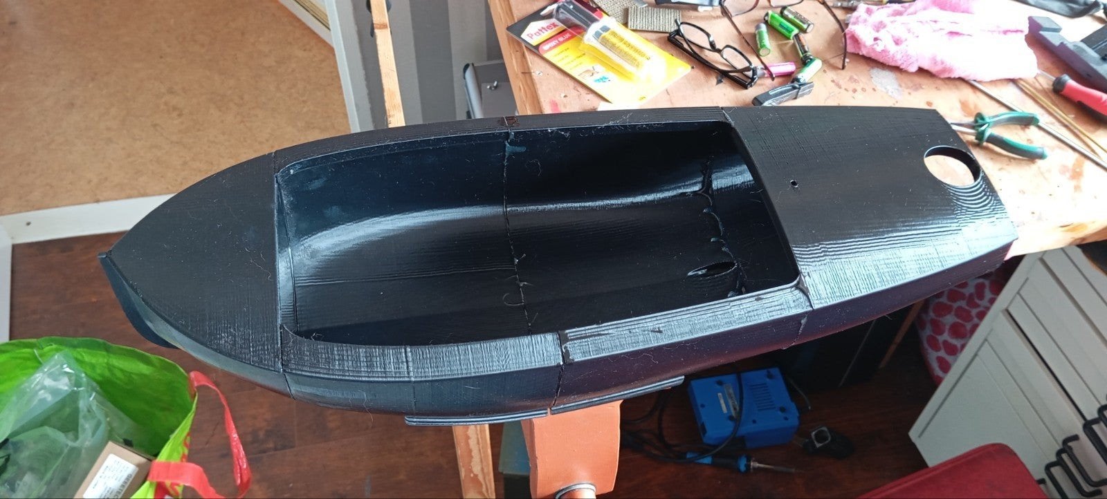 3D geprinte RC opduwer, dubbelwandig, zelf afbouwen, Ophalen of Verzenden, Gebruikt, Groter dan 1:32, Overige merken