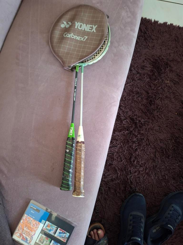 Yonex Carbonex 7 Badminton Rackets (2 stuks), Ophalen of Verzenden, Gebruikt, Racket(s)