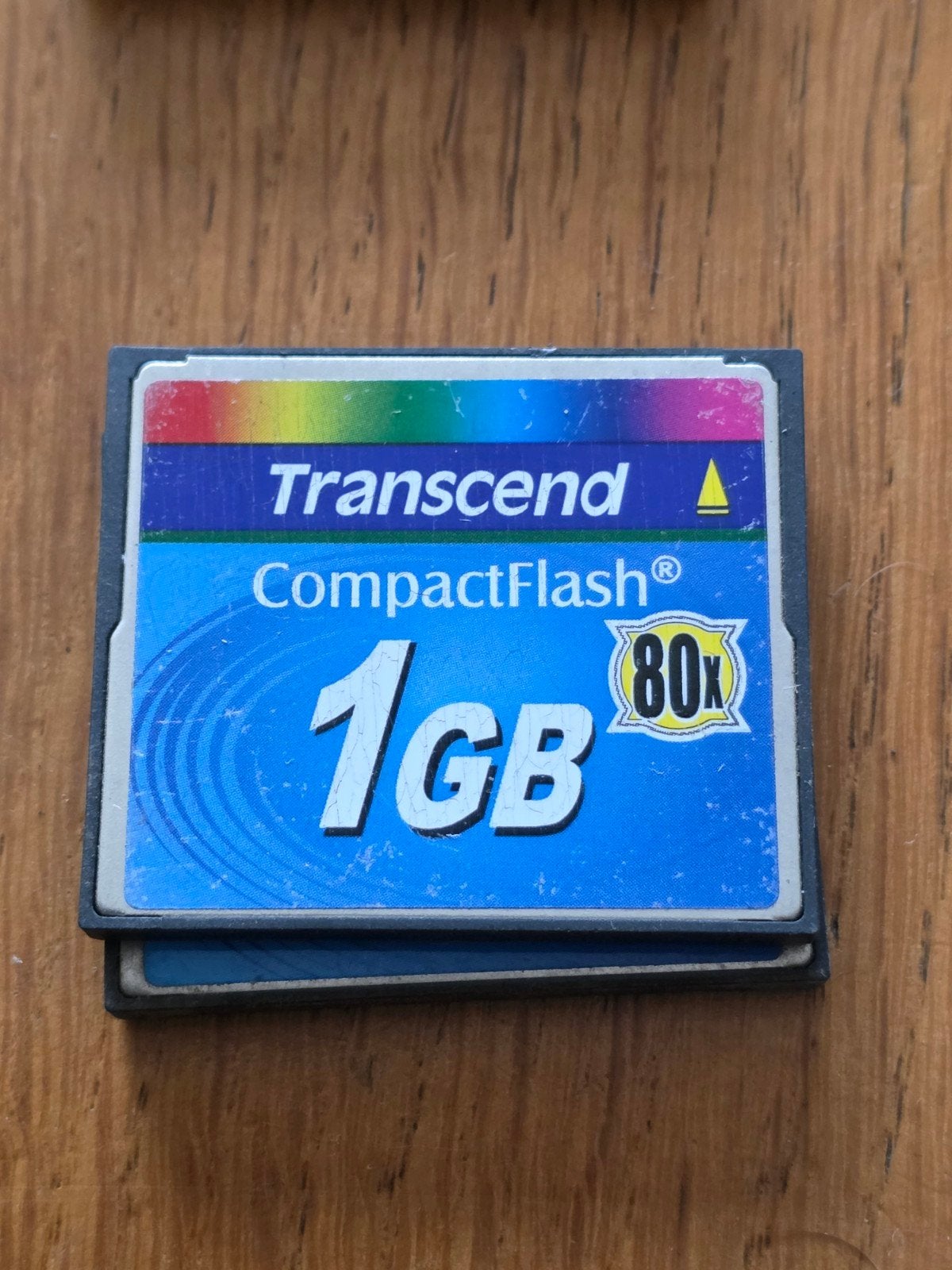 Transcend CompactFlash 1GB 80x Geheugenkaart, Gebruikt, Transcend, Minder dan 2 GB, Ophalen of Verzenden