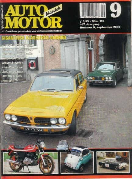 AMK 9 2000 : Triumph Dolomite Sprint - Audi Quattro Coupe, Boeken, Auto's | Folders en Tijdschriften, Ophalen of Verzenden, Gelezen