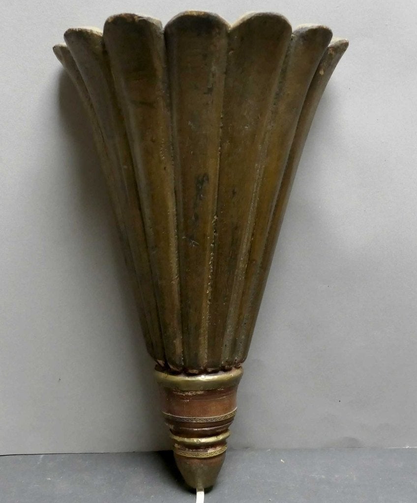 Wand lamp uit India LA2 houten wand decoratie oosters Azie