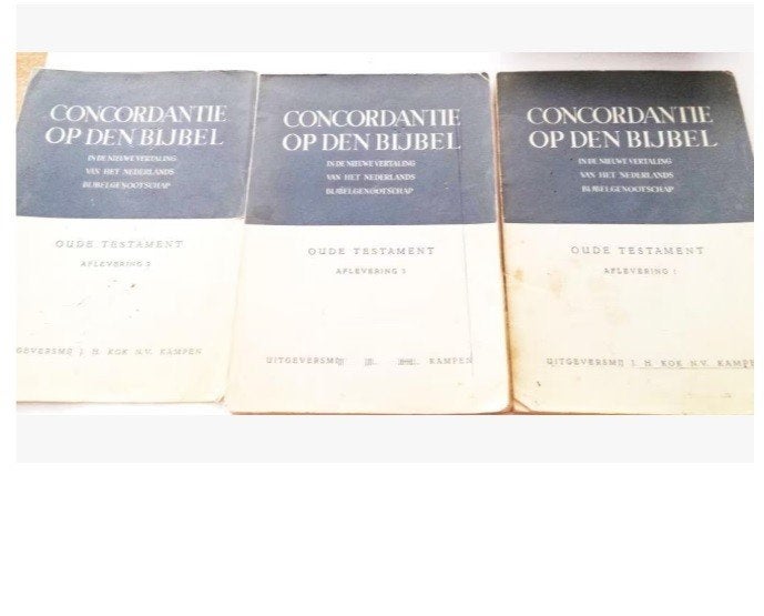 Godsdienst Theologie concordantie op den bijbel oud testamen, Ophalen of Verzenden