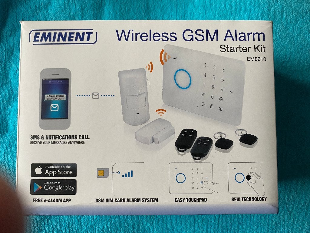 Eminent Wireless GSM Alarm, Doe-het-zelf en Verbouw, Raam of Deur, Draadloos, Ophalen of Verzenden, Zo goed als nieuw