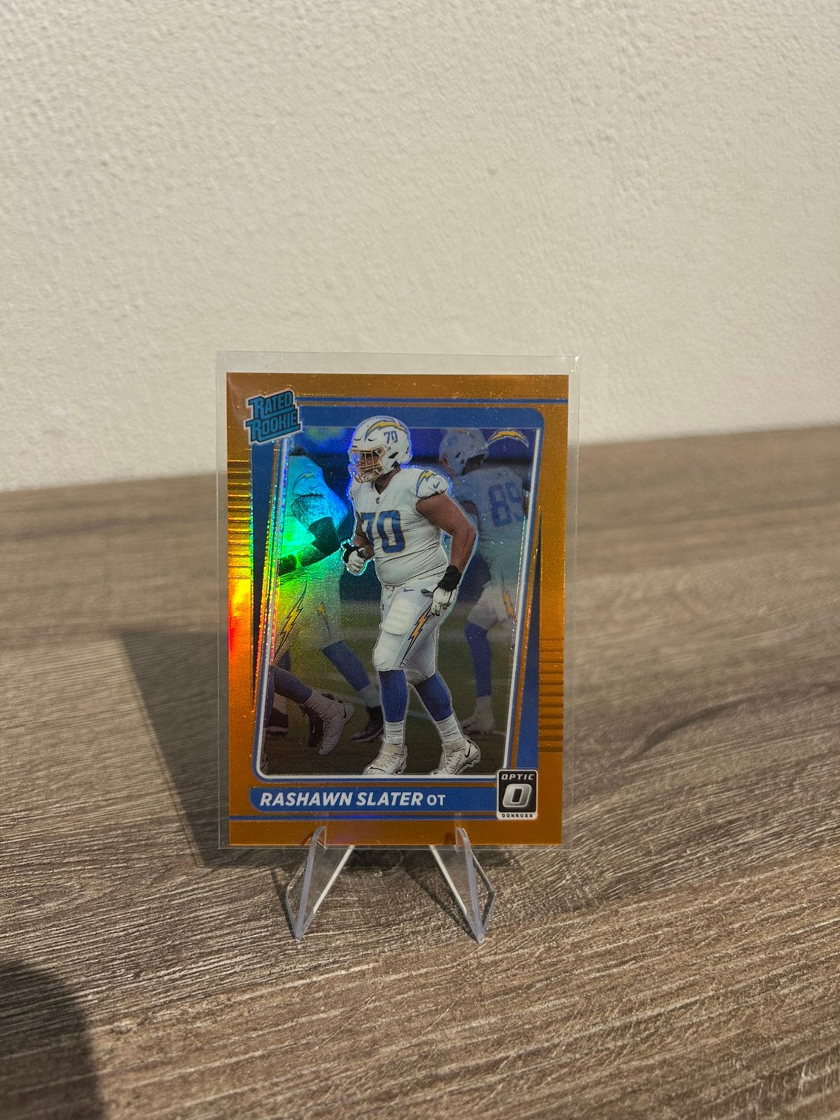 Rashawn Slater 2021 Panini Donruss Optic Football #263 /199, Hobby en Vrije tijd, Stickers en Plaatjes, Ophalen of Verzenden, Zo goed als nieuw