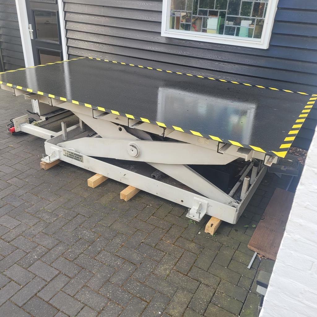 Zware hydraulische heftafel 5000 kg  schaarheftafel, Doe-het-zelf en Verbouw, Werkbanken, Ophalen, Gebruikt, 170 cm of meer