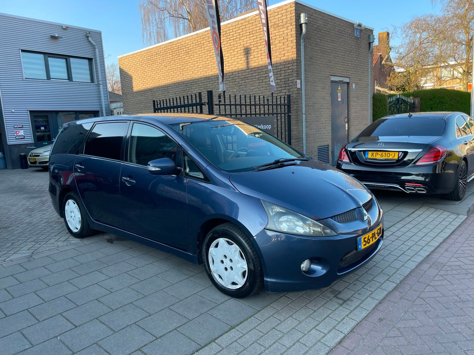 Mitsubishi Grandis 2.4-16V Invite 2e Eig! Trekhaak 7Persoons, Voorwielaandrijving, Gebruikt, Blauw, 7 stoelen