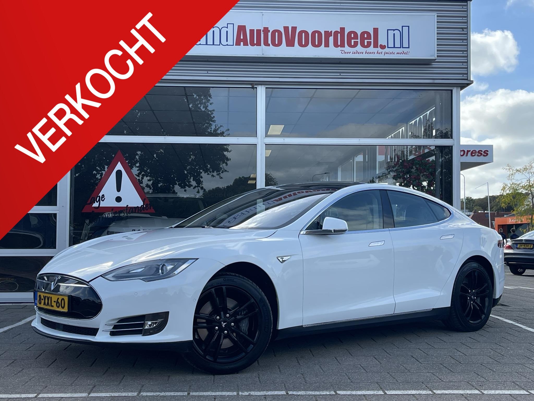 Tesla Model S 85 Base /Pano/leder/Camera/Free Supercharge/, Auto's, Achterwielaandrijving, Gebruikt, 85 kWh, Model S
