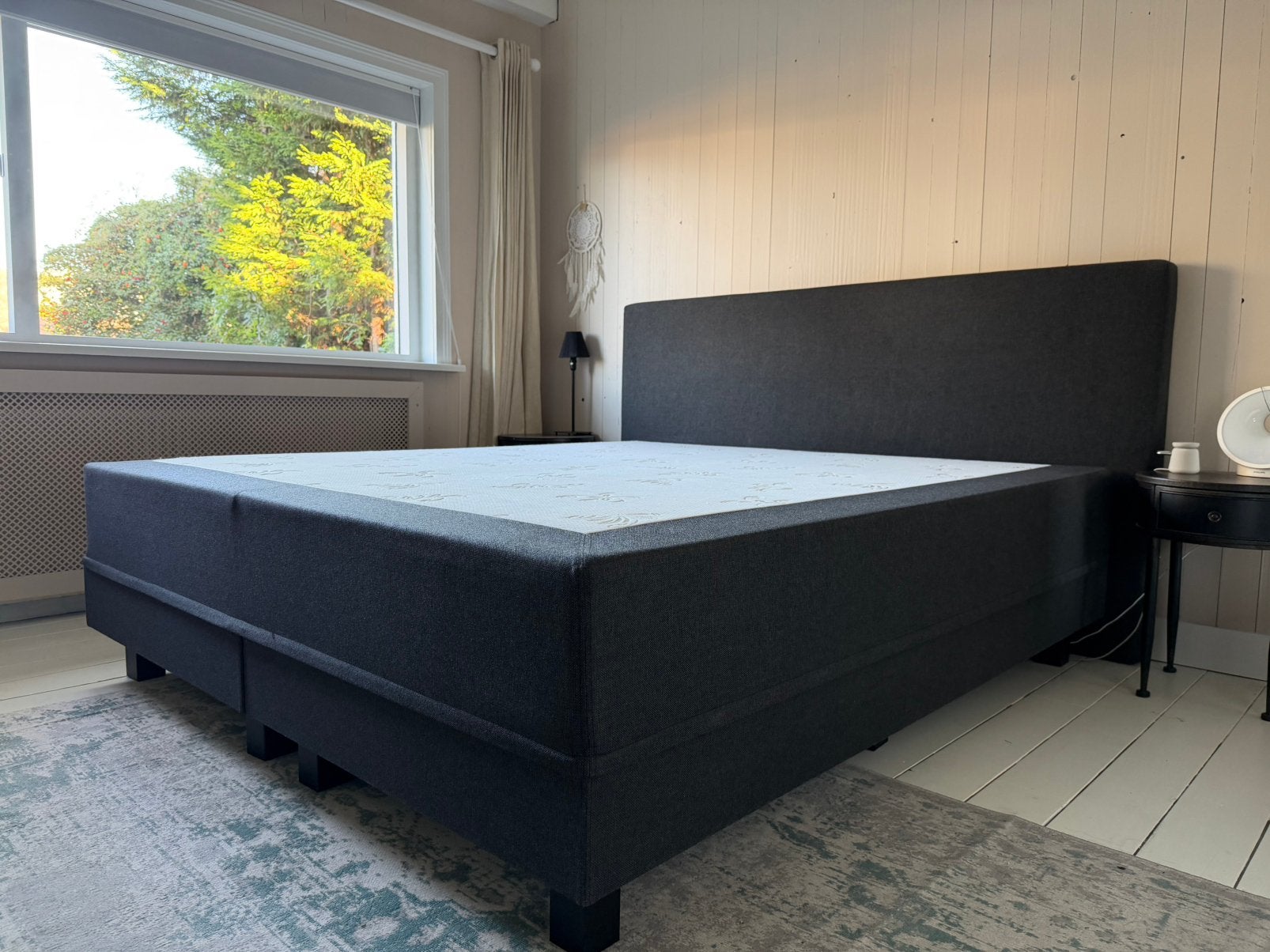 Swiss Sense Boxspring 180x200cm, Ophalen, Gebruikt, Zwart, Tweepersoons