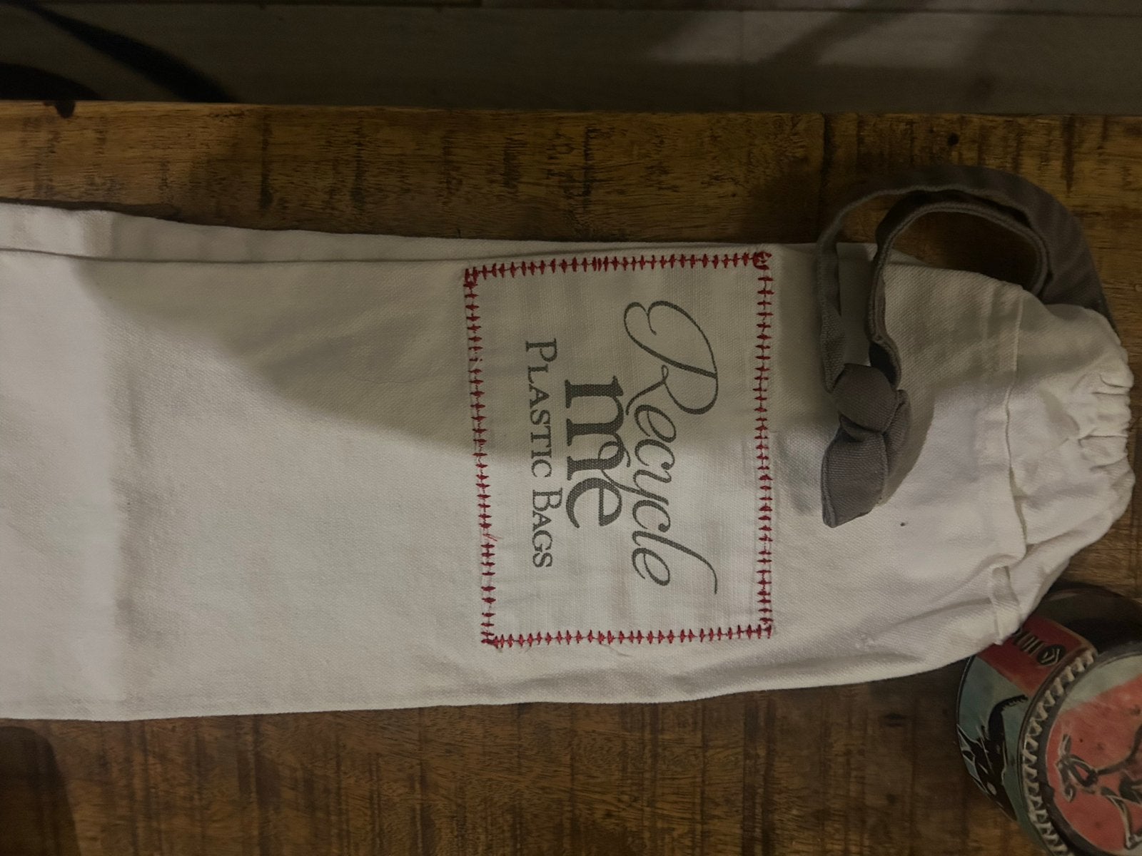 Riviera Maison Recycle Me Plastic Bags Opberger, Ophalen of Verzenden, Zo goed als nieuw, Wit, Textiel