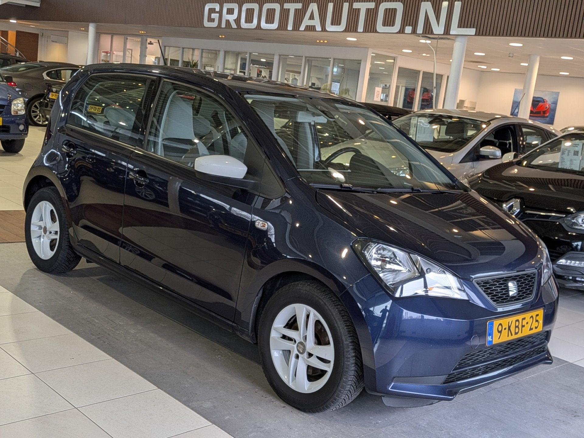 SEAT Mii 1.0 @Mii Airco, Stuurbekrachtiging (bj 2013), Voorwielaandrijving, Euro 5, Stof, Gebruikt