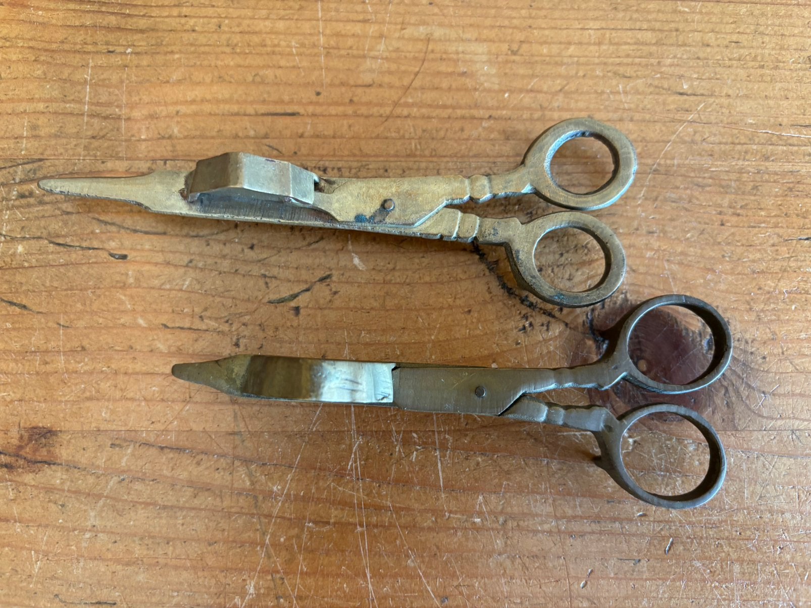 Vintage messing lontknippers - kaarsensnuiters, Ophalen of Verzenden, Huis en Inrichting