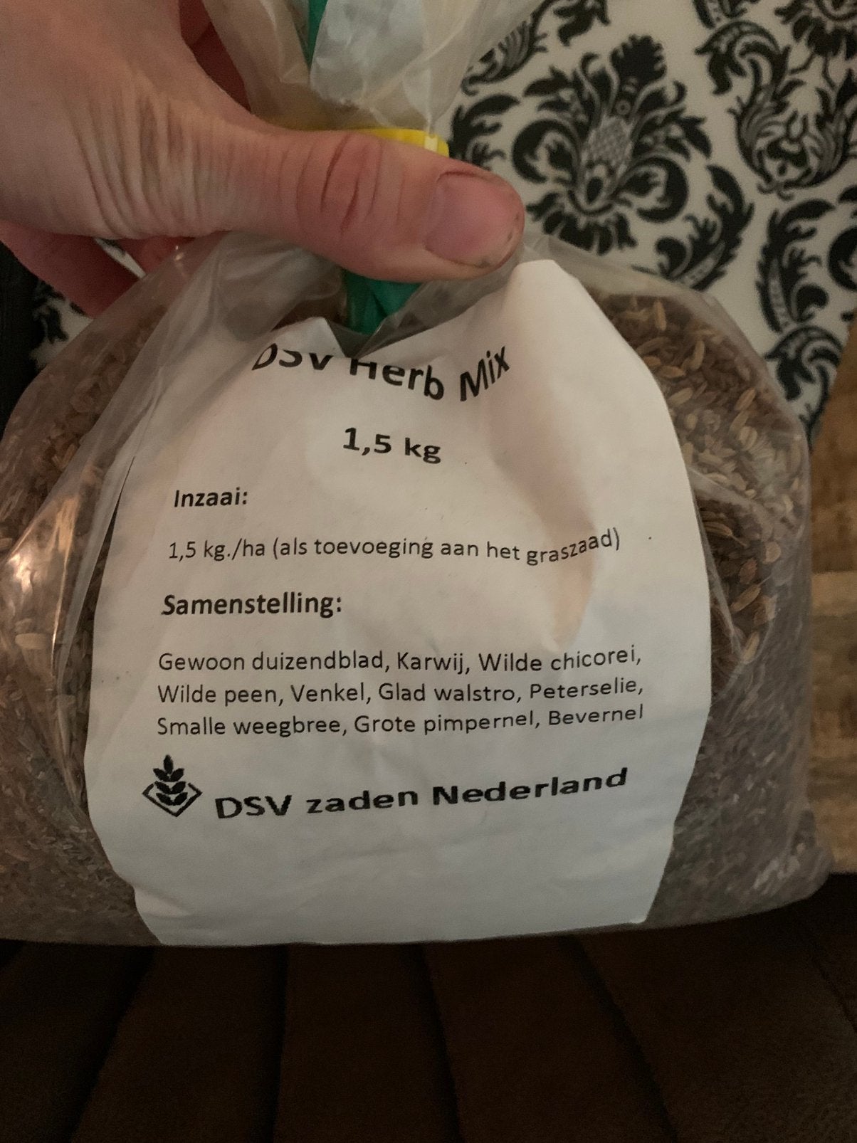 DSV kruidenzaak mix, herb mix graszaad 1 kilo, Ophalen of Verzenden, Zo goed als nieuw
