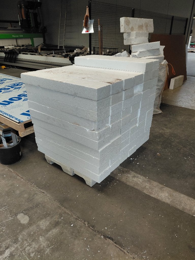 85 stuks Tempex blokken, Ophalen, Dakisolatie, Gebruikt, 15 m² of meer